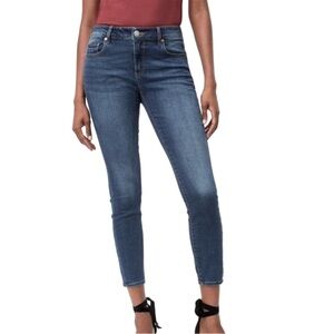 LOFT Jeans - curvy high waist skinny ankle medium blue
